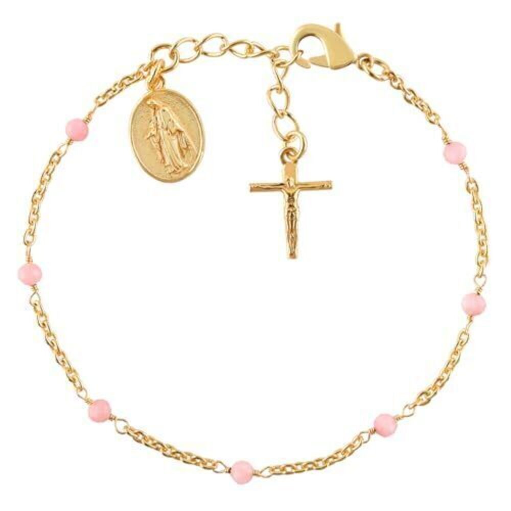 5484 Pink Opal Bracelets October Birthstone Pink Beads Crystals and Healing